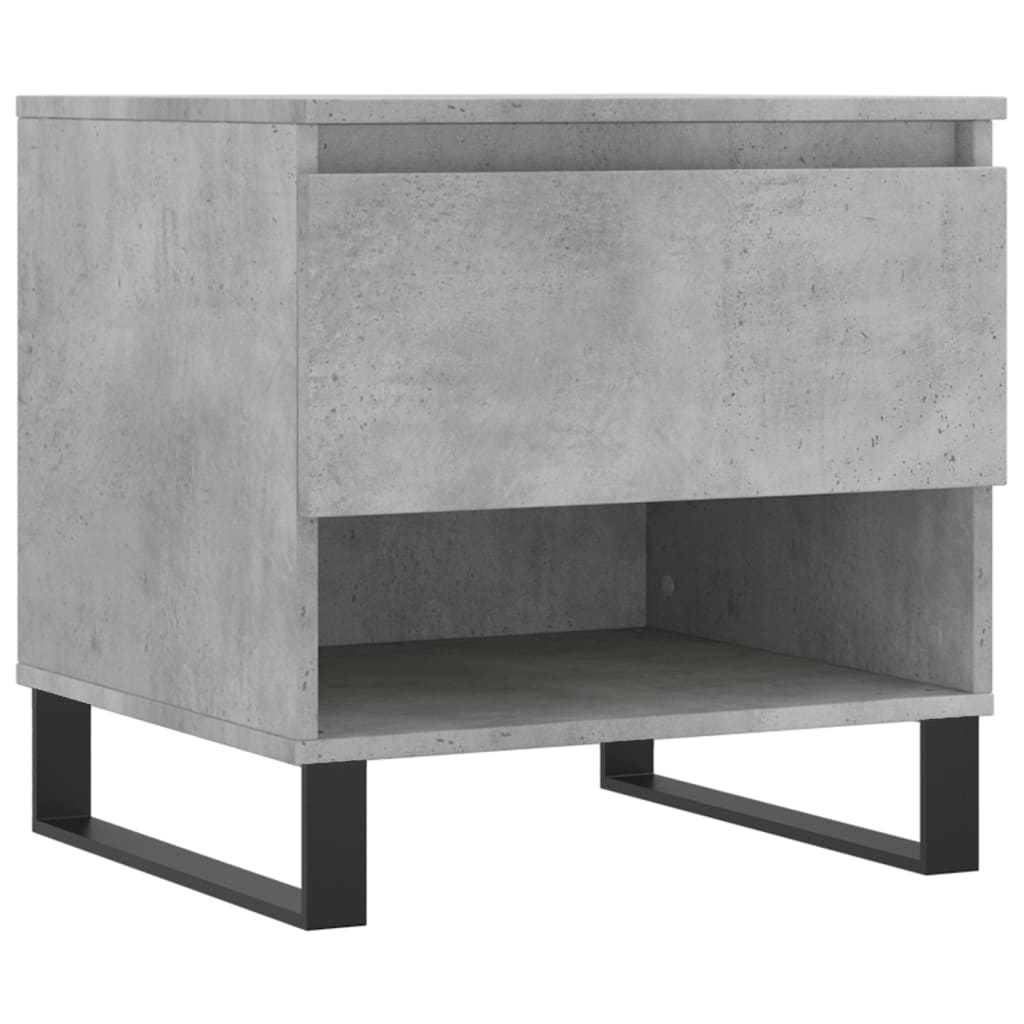 Salongbord 2 stk betonggrå 50x46x50 cm konstruert tre