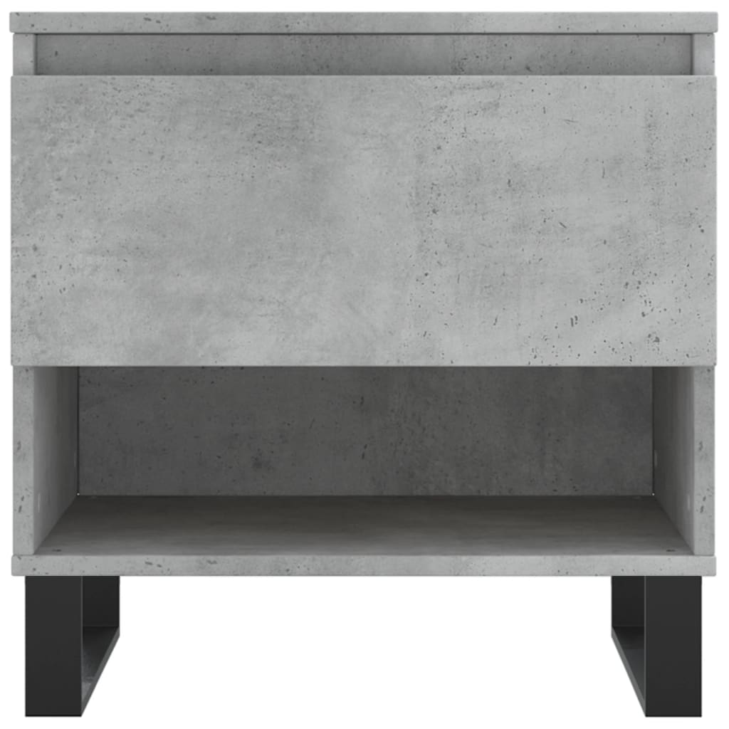 Salongbord 2 stk betonggrå 50x46x50 cm konstruert tre