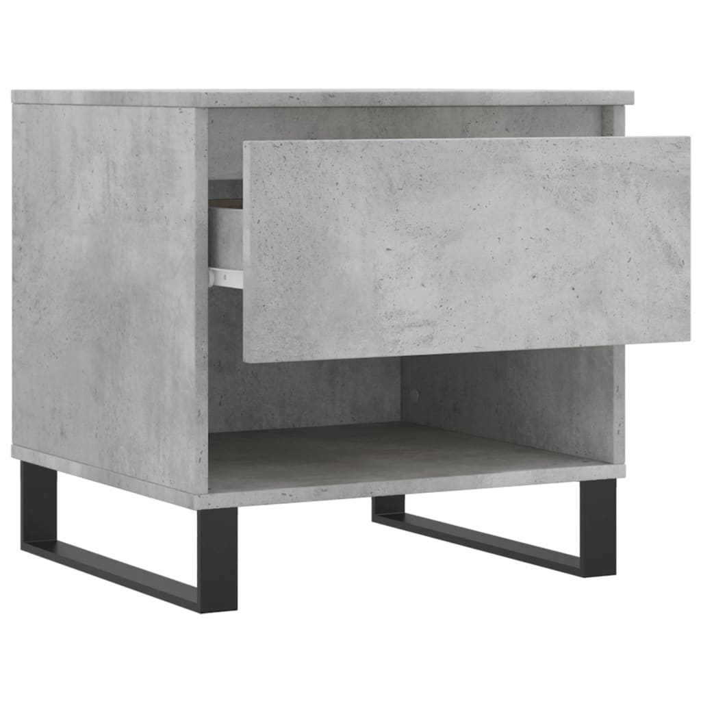 Salongbord 2 stk betonggrå 50x46x50 cm konstruert tre