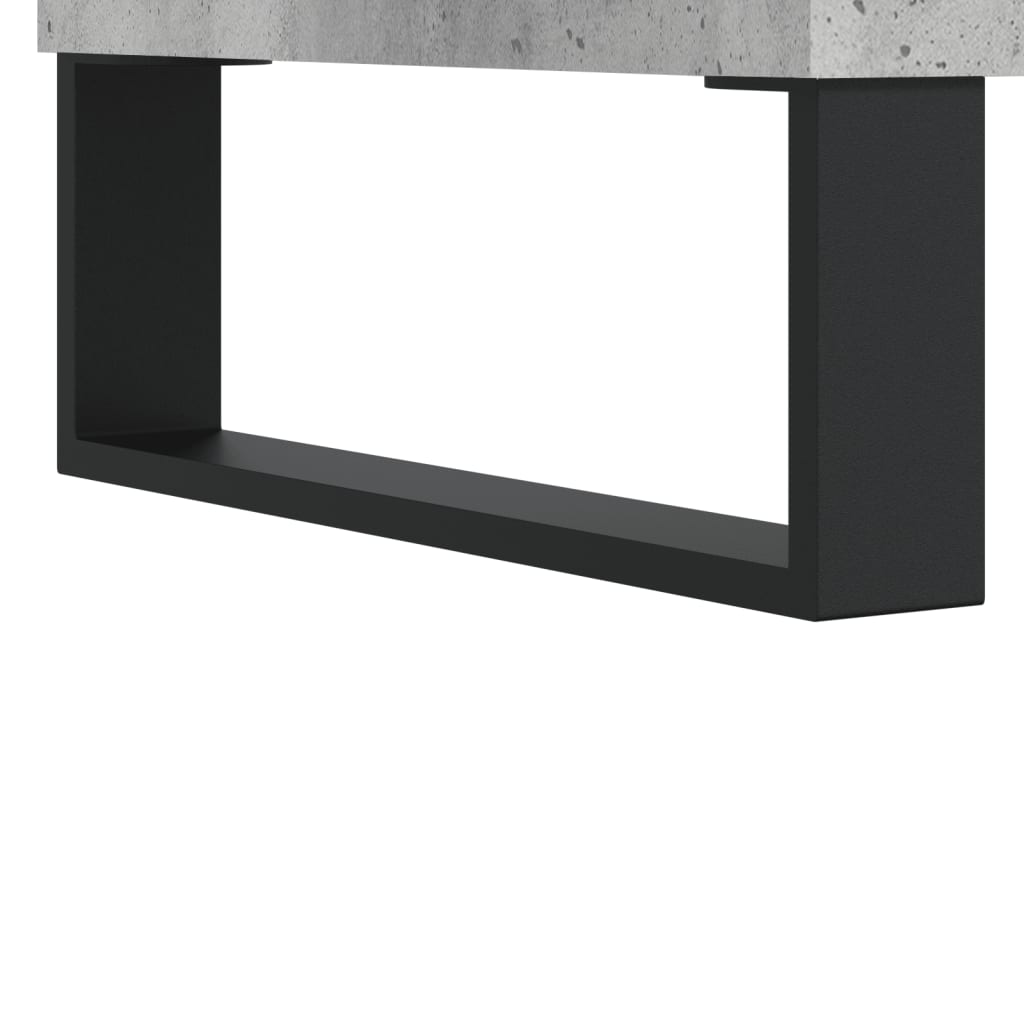 Salongbord 2 stk betonggrå 50x46x50 cm konstruert tre