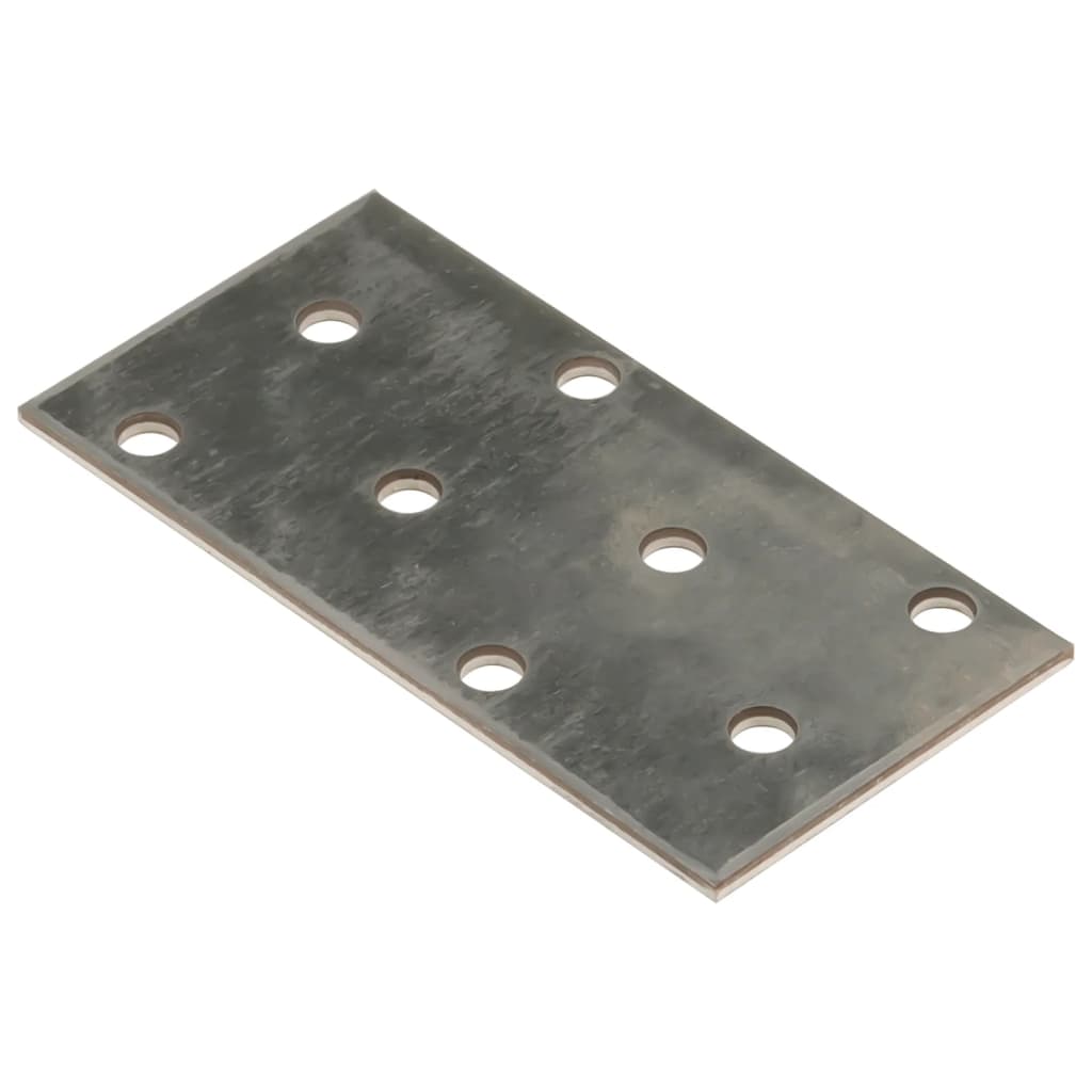 Perforerte plater 60 stk 2 mm 80x40 mm galvanisert stål