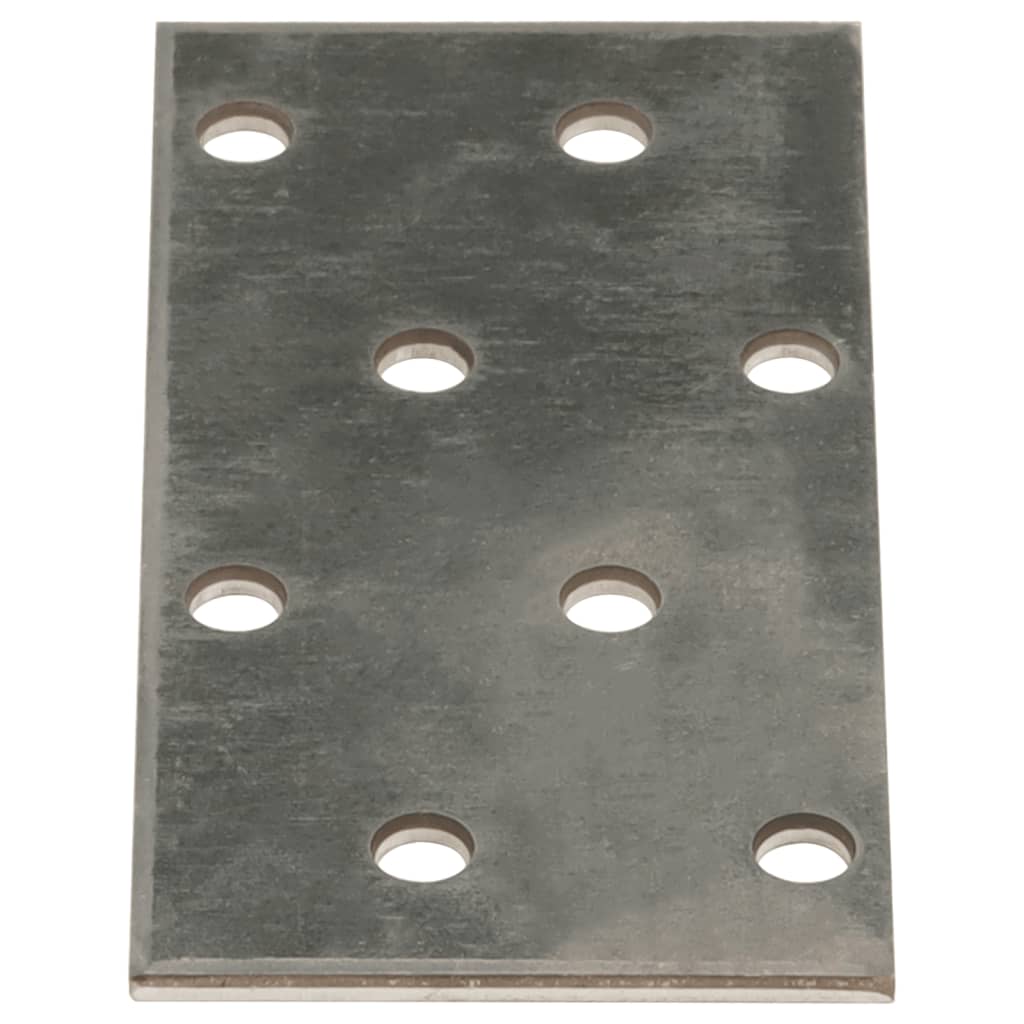 Perforerte plater 60 stk 2 mm 80x40 mm galvanisert stål