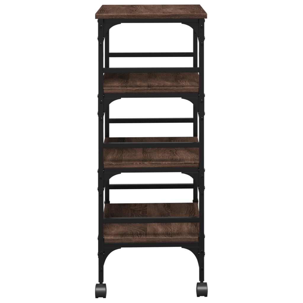 Kjøkkentralle brun eik 45x35x89,5 cm konstruert tre