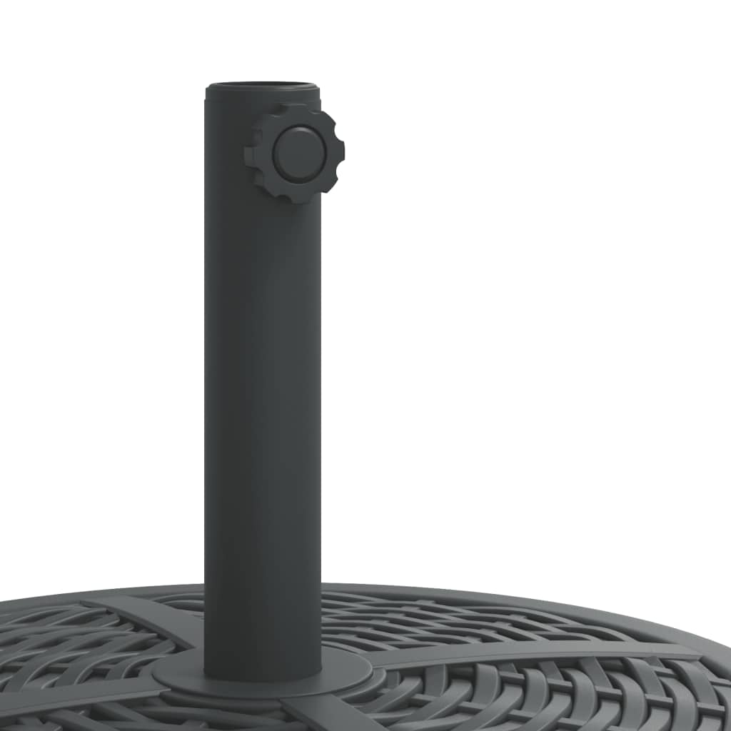 Parasollfot med hjul for Ø38 / 48 mm stenger 27 kg rund