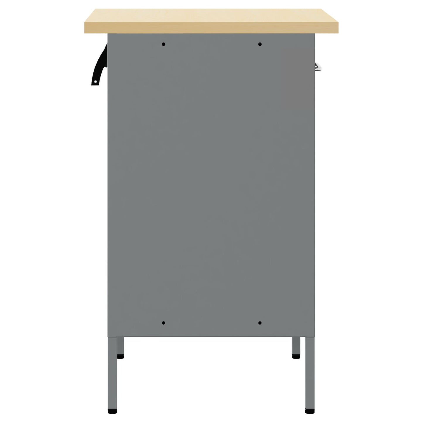 Arbeidsskap Svart 50x55x84 cm Stål