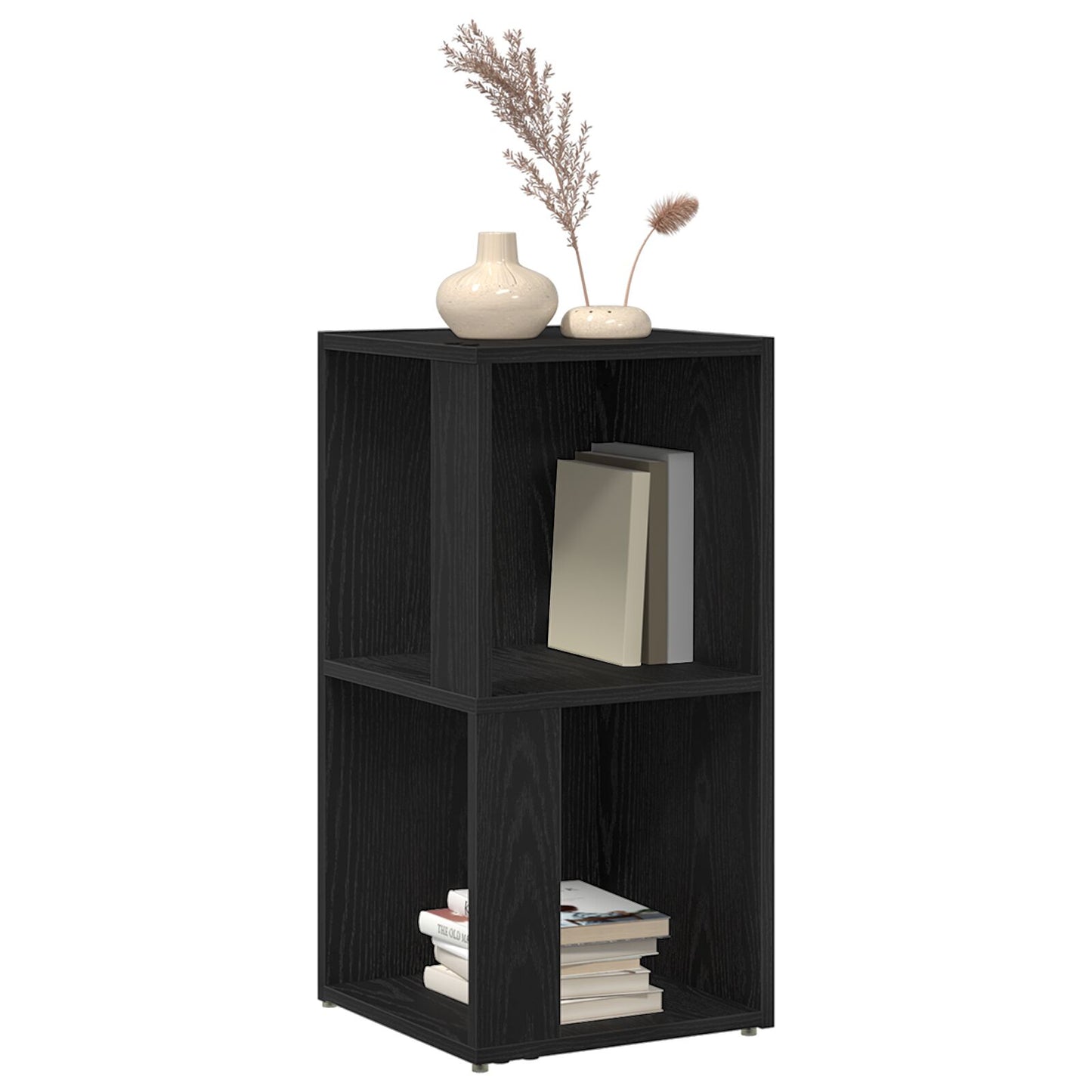 Hjørneskap Svart Eik 33x33x67 cm Konstruert Tre