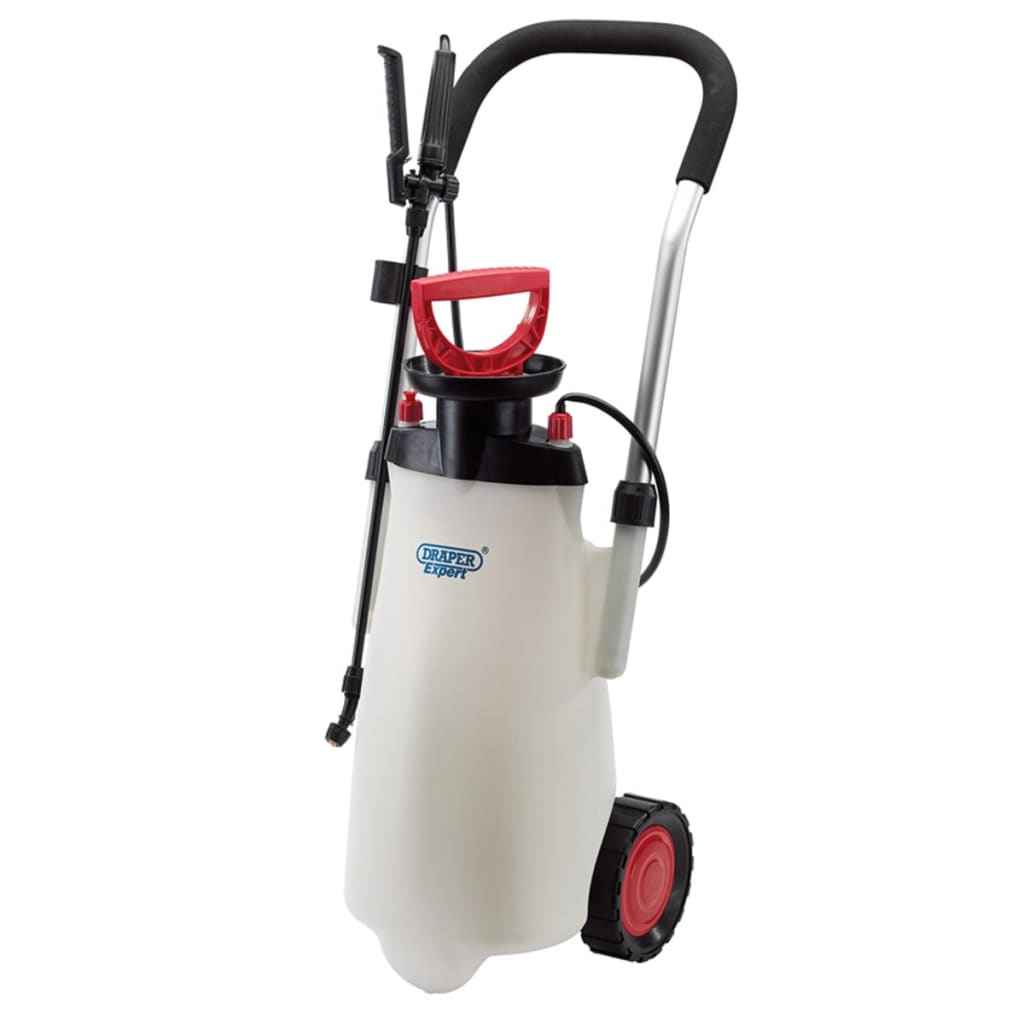 Draper Tools Spraypumpe Expert med vogn 15 L rød 82583