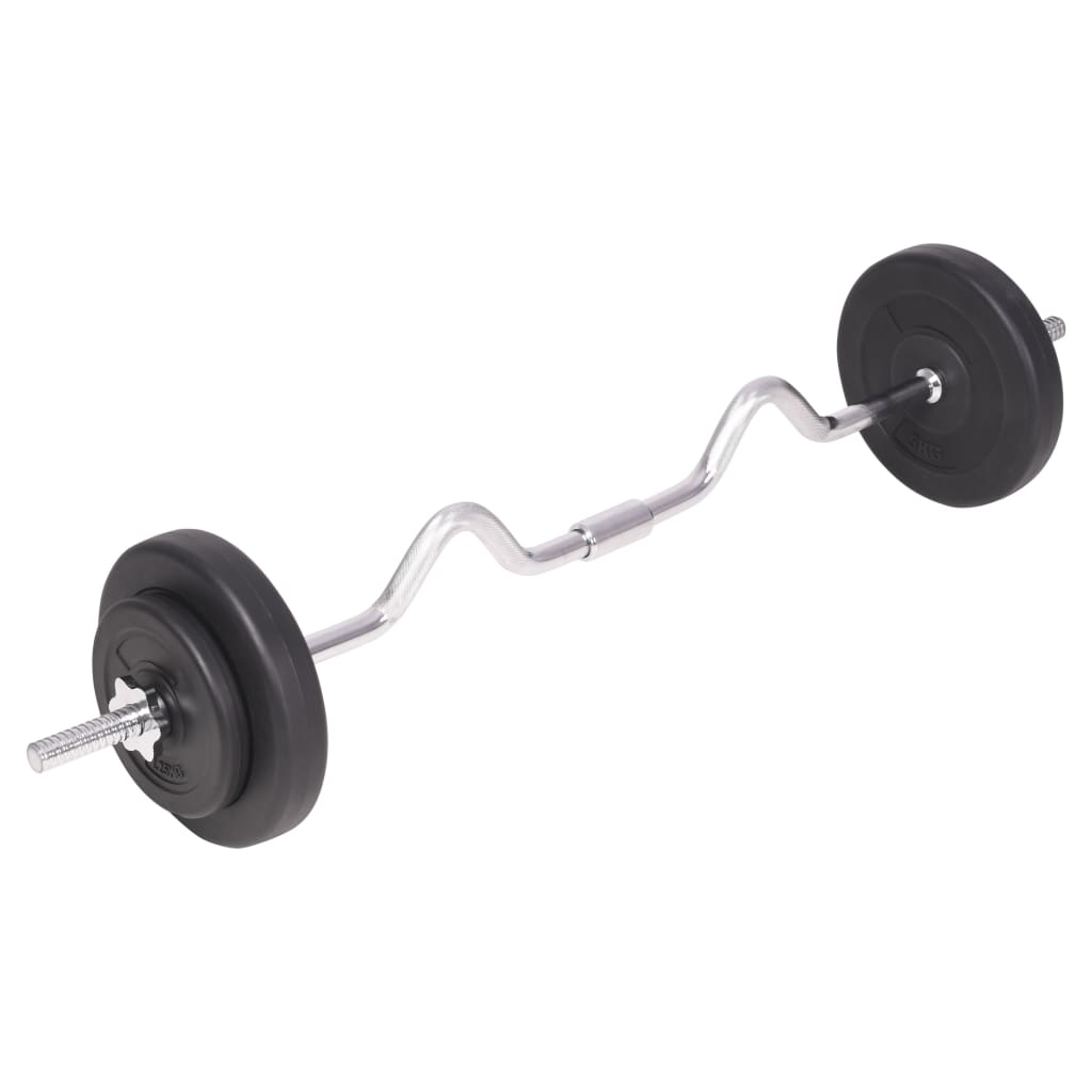 Vektstang- og manualsett 90 kg