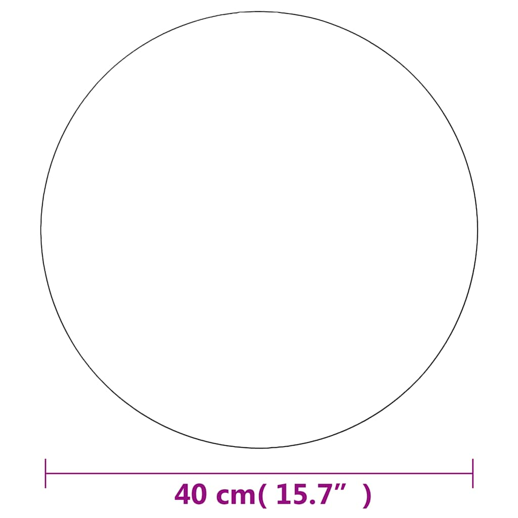 Veggspeilsett 40 cm rundt glass