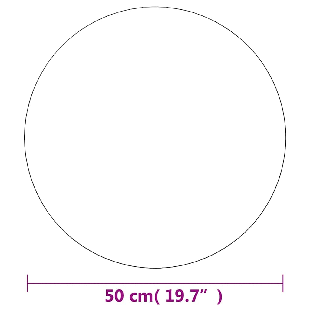 Veggspeil 50 cm rundt glass