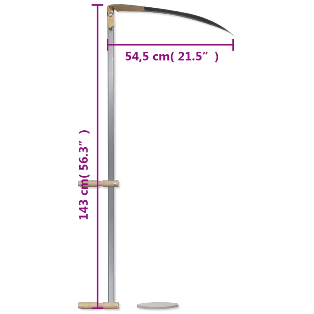 Ljå med slipesten 143 cm