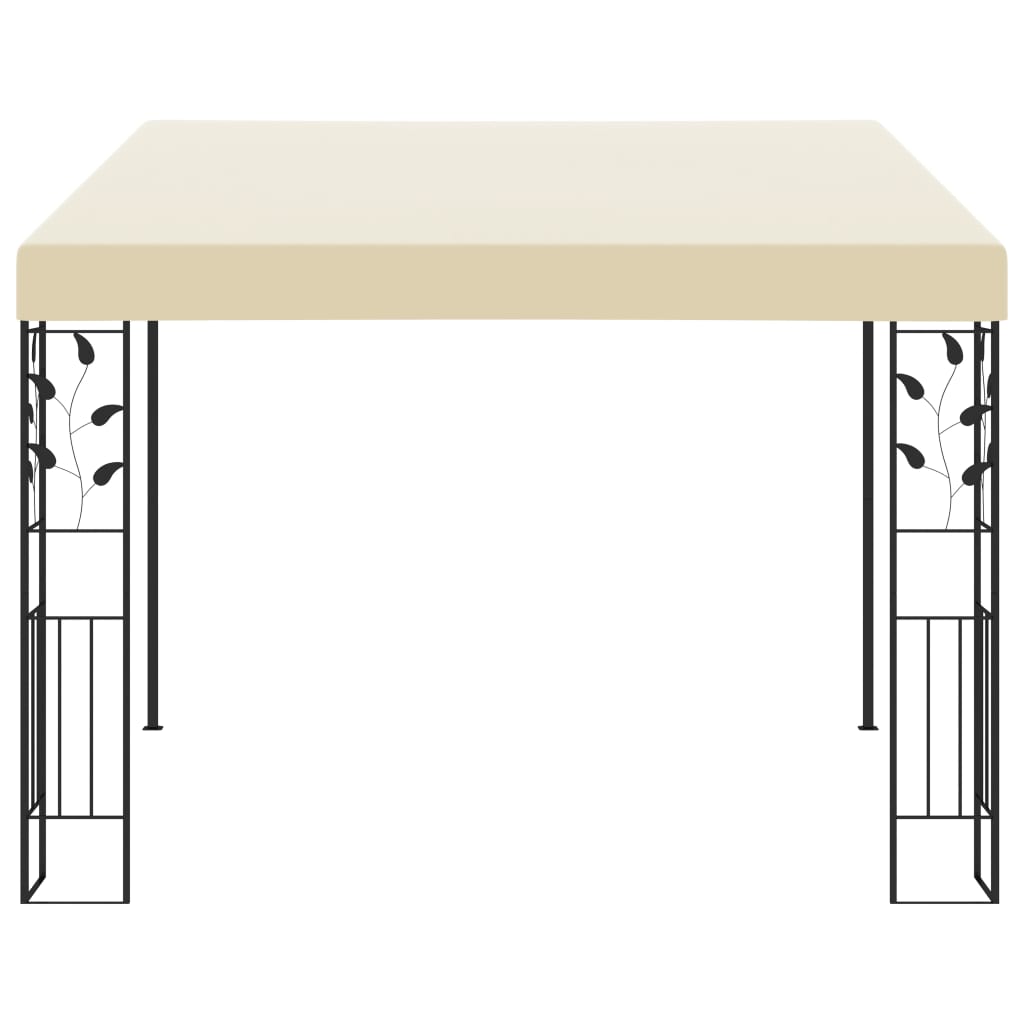 Veggmontert paviljong 3x3x2,5 m kremhvit