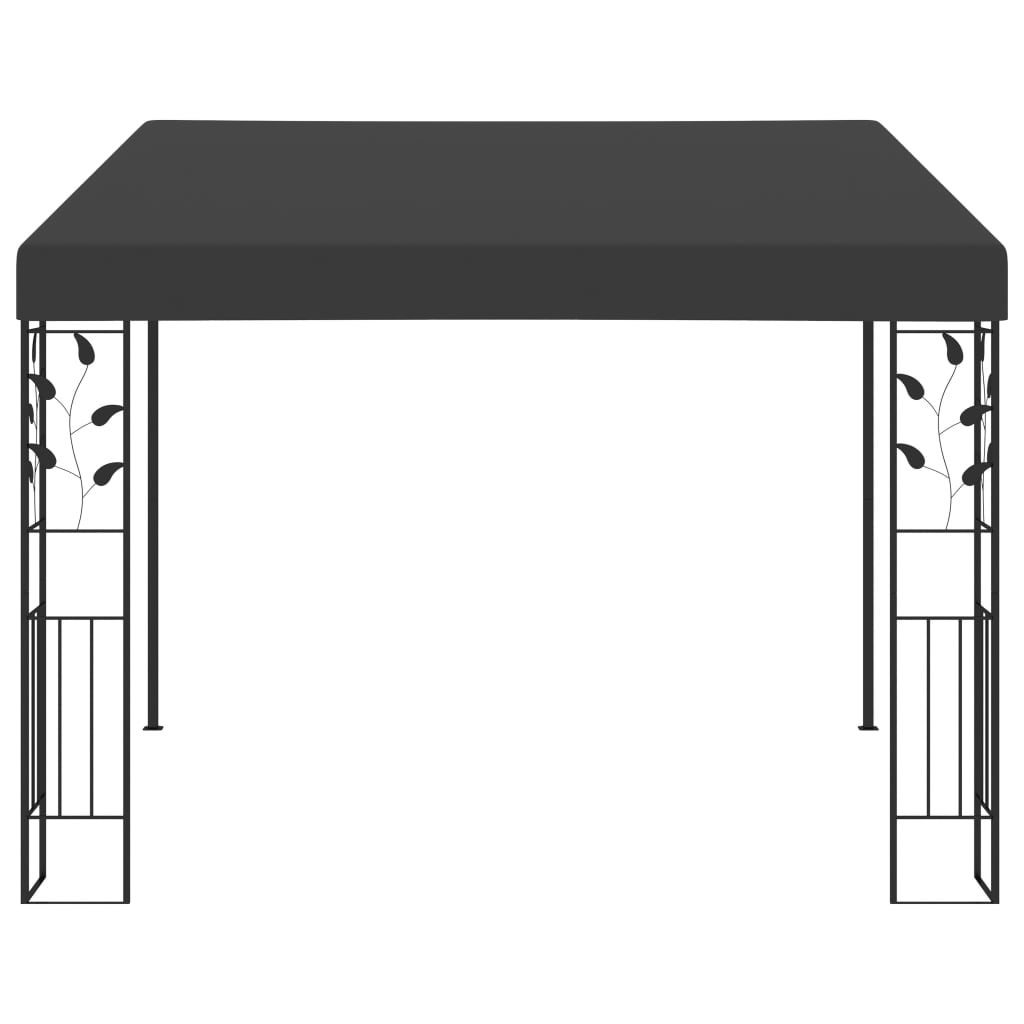 Veggmontert paviljong 3x3x2,5 m antrasitt