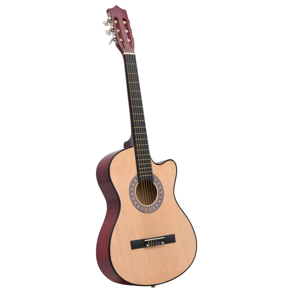 Western akustisk cutaway gitarsett 12 deler med 6 strenger 38"