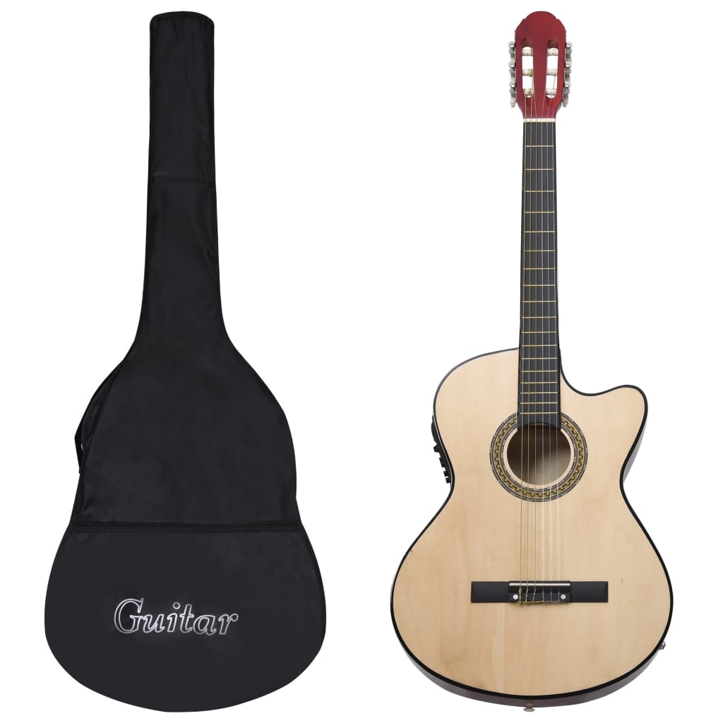 Western gitarsett 12 deler med equalizer og 6 strenger