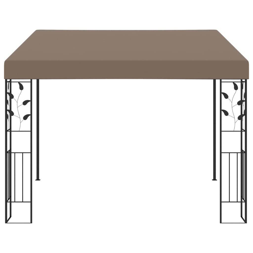 Veggmontert paviljong 3x3x2,5 m gråbrun