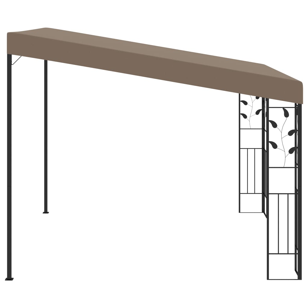 Veggmontert paviljong 3x3x2,5 m gråbrun