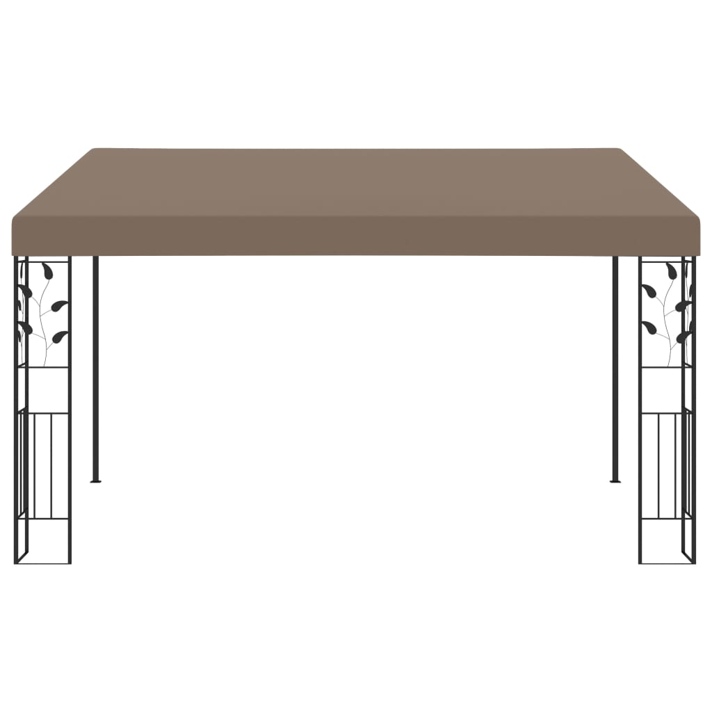 Veggmontert paviljong 4x3x2,5 m gråbrun