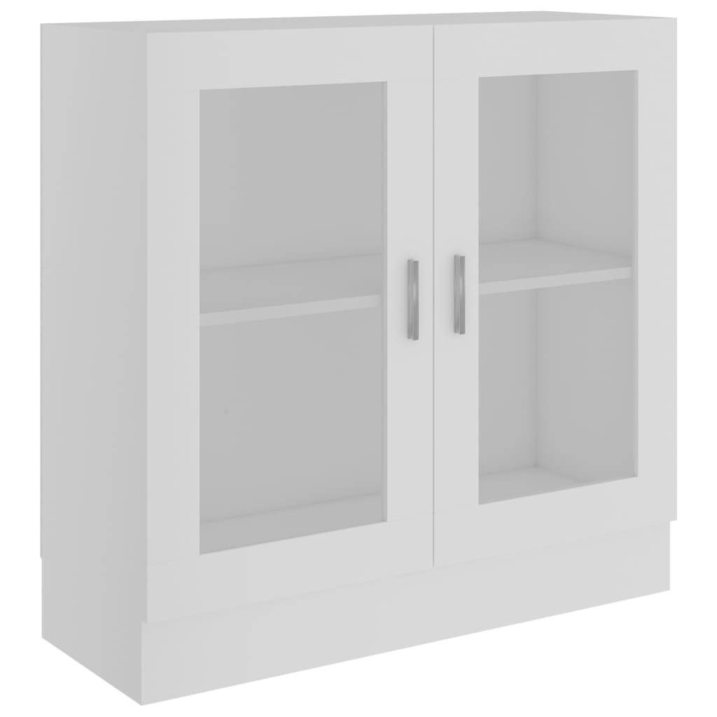 Vitrine hvit 82,5x30,5x80 cm konstruert tre