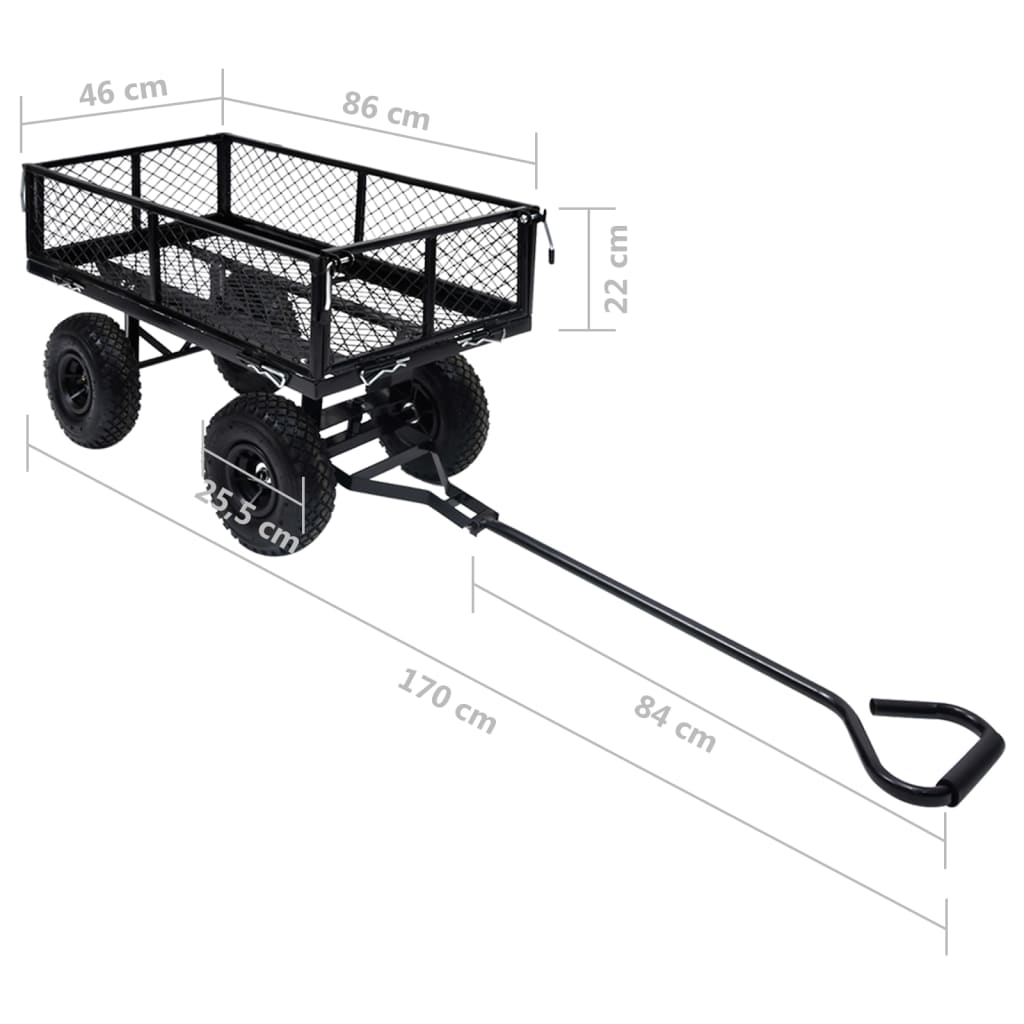 Håndtralle hage svart 250 kg