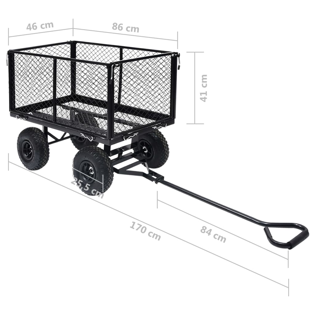 Håndtralle hage svart 350 kg