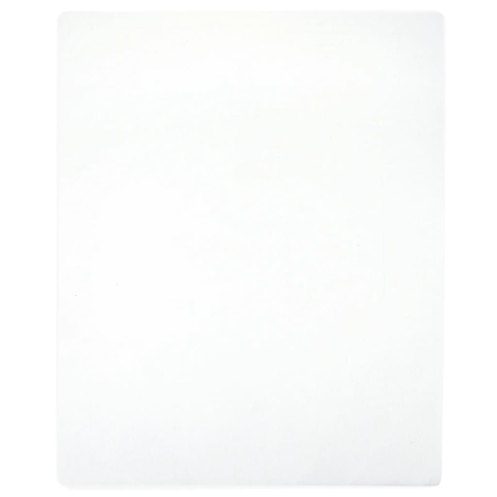 Jerseylaken hvit 90x200 cm bomull