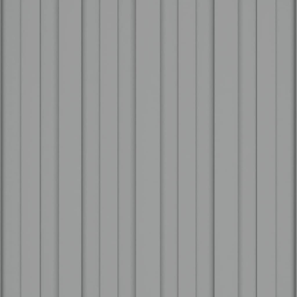 Takplater 12 stk grå 100x45 cm galvanisert stål