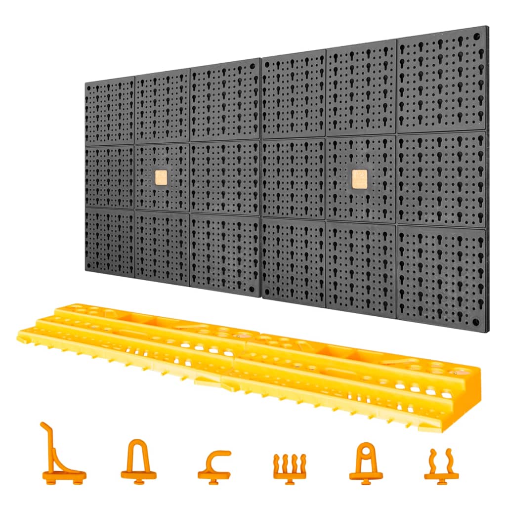 Verktøytavle 500x1000 mm 50 kroker PP