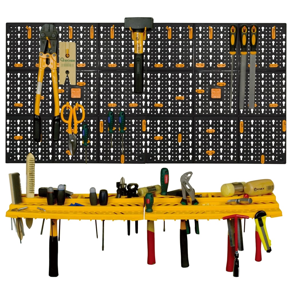 Verktøytavle 500x1000 mm 50 kroker PP