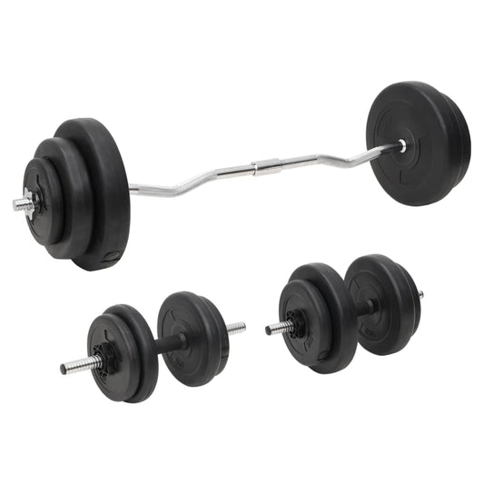 Vektstang og manual med skiver 60 kg