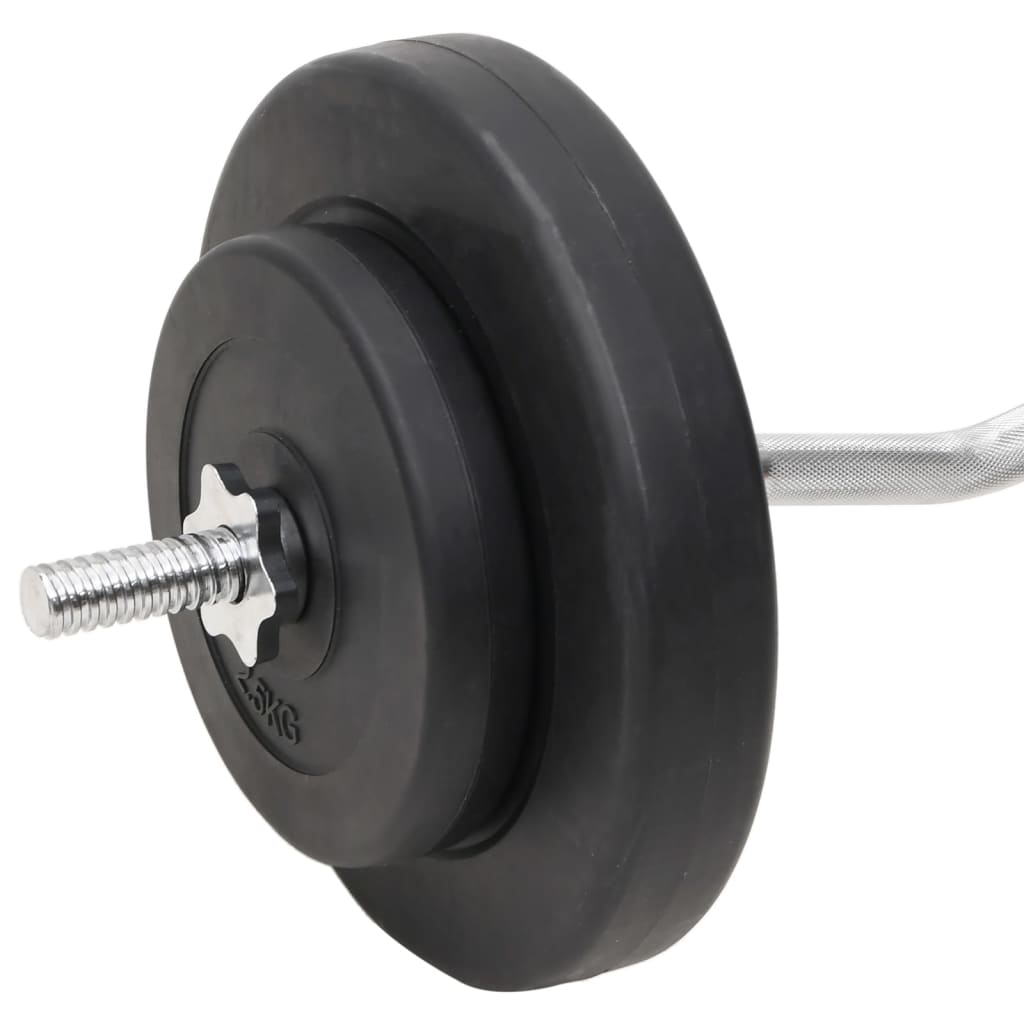 Vektstang og manual med skiver 60 kg