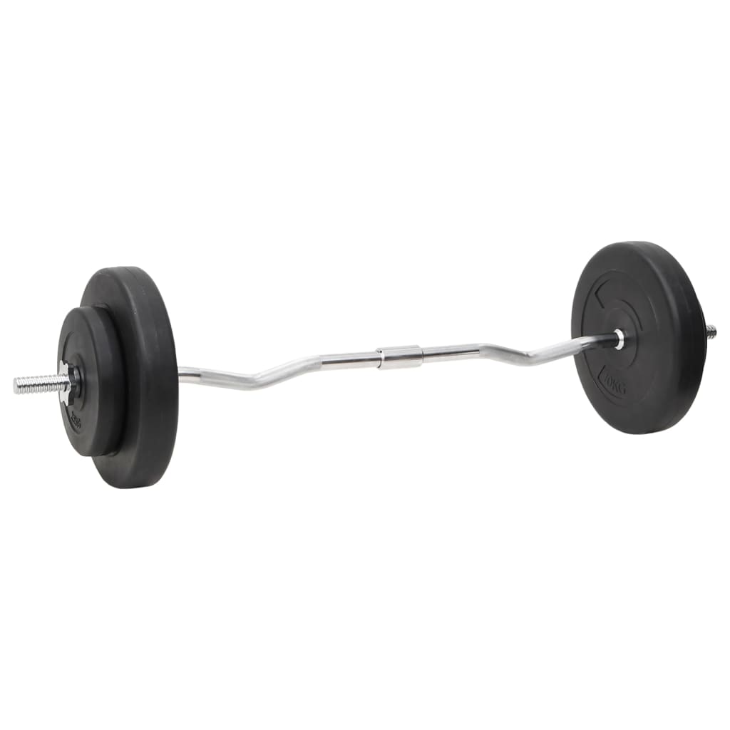 Vektstang og manual med skiver 60 kg