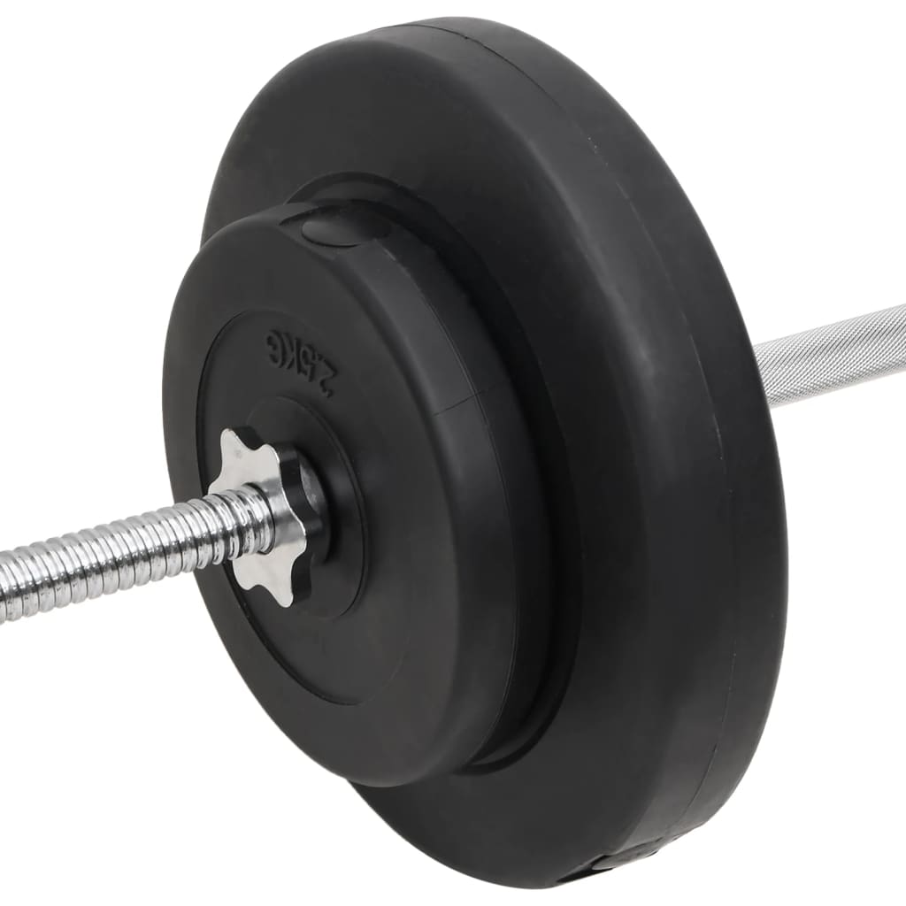 Vektstang og manual med skiver 60 kg