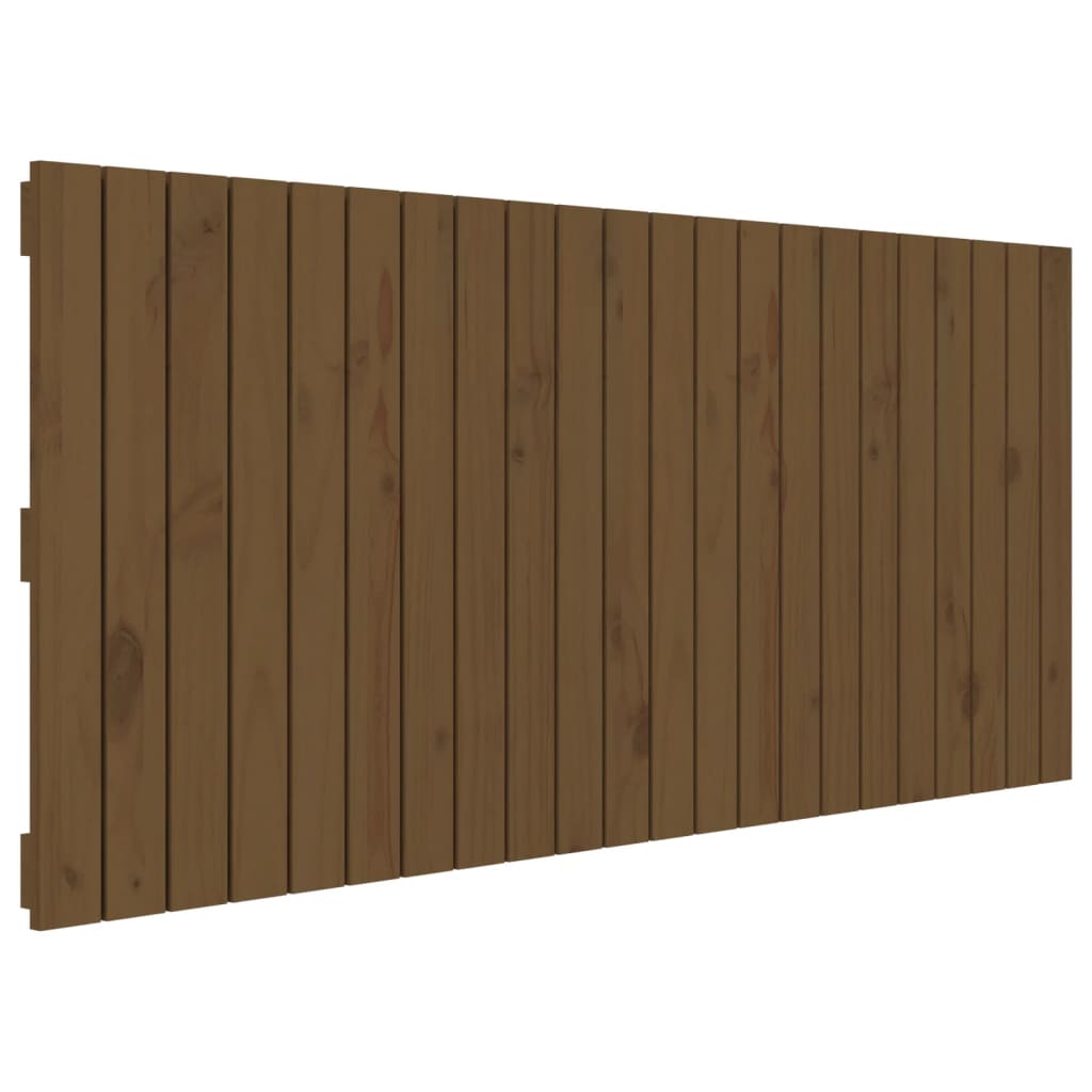 Veggmontert hodegavl honningbrun 140x3x60 cm heltre furu