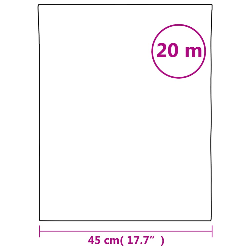 Vindusfilm frostet gjennomsiktig 45x2000 cm PVC