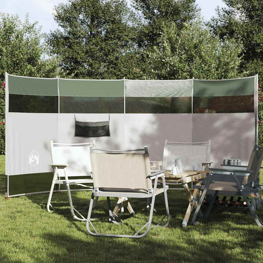 Vindskjerm for camping grønn 366x152x152 cm vanntett