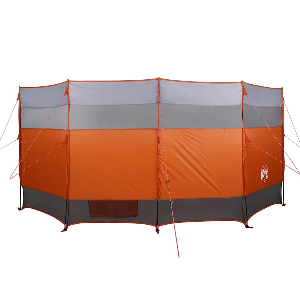 Vindskjerm for camping oransje 366x152x152 cm vanntett