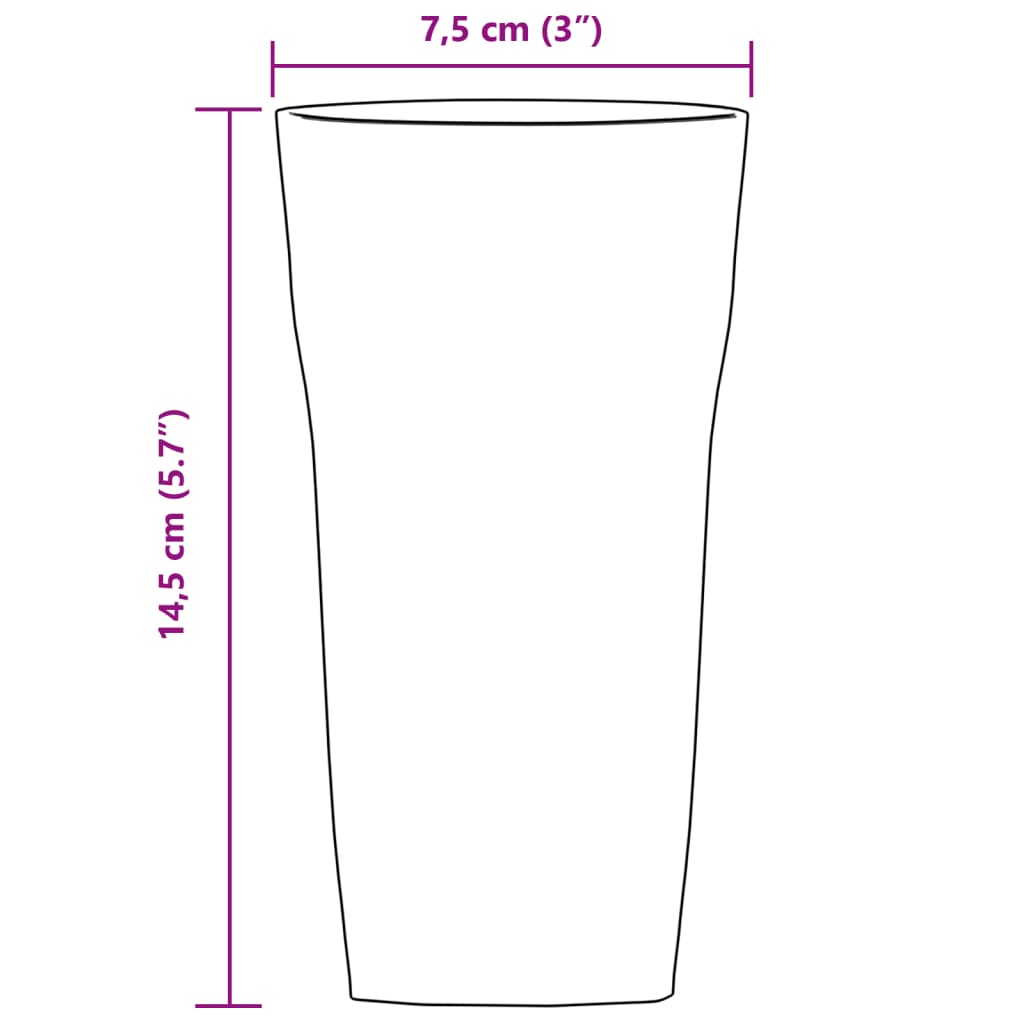 Ølglass 6 stk 310 ml