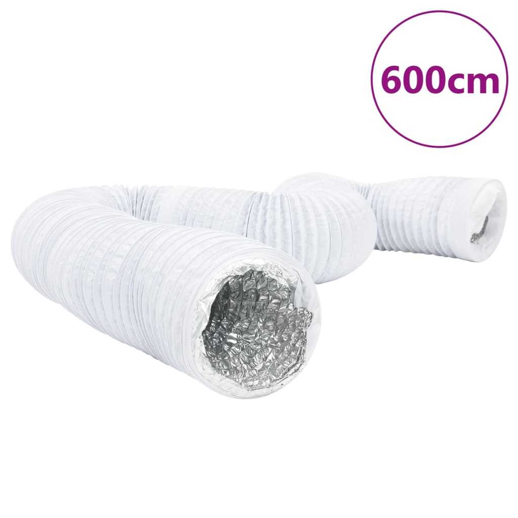 Ventilasjonsslange aluminium og PVC 6 m Ø12,5 cm