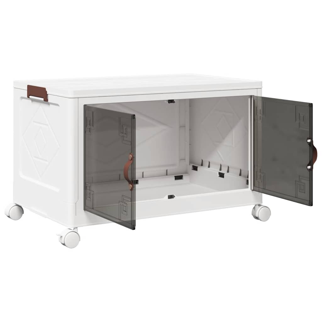 Oppbevaringsboks stablebar med hjul 75 L 65x40x41,5 cm